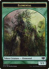 Elemental // Beast (019/036) Double-sided Token [Commander 2014 Tokens] | RetroPlay Games