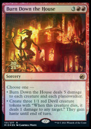 Burn Down the House [Innistrad: Midnight Hunt Prerelease Promos] | RetroPlay Games
