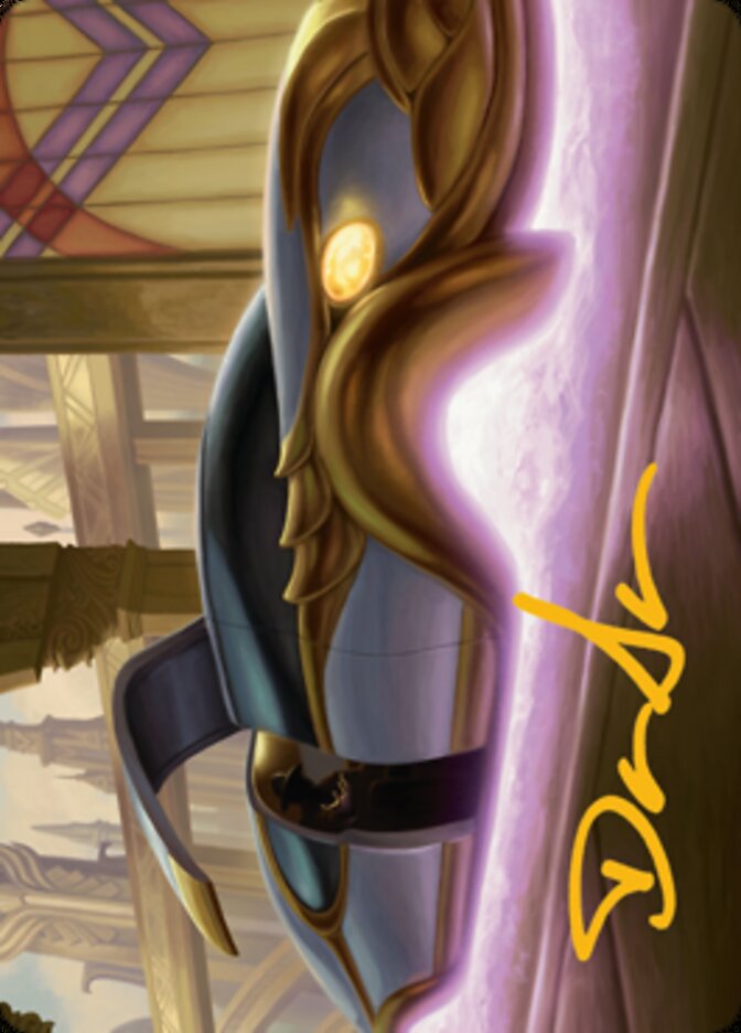 Mysterious Limousine Art Card (Gold-Stamped Signature) [Streets of New Capenna Art Series] | RetroPlay Games