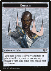 Teferi, Temporal Archmage Emblem // Zombie (011/036) Double-sided Token [Commander 2014 Tokens] | RetroPlay Games