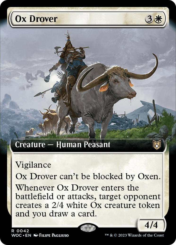 Ox Drover (Extended Art) [Wilds of Eldraine Commander] | RetroPlay Games