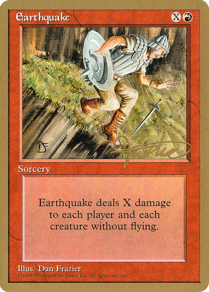 Earthquake (Mark Justice) [Pro Tour Collector Set] | RetroPlay Games