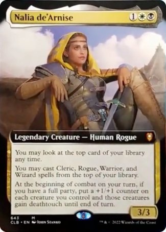 Nalia de'Arnise (Extended Art) [Commander Legends: Battle for Baldur's Gate] | RetroPlay Games