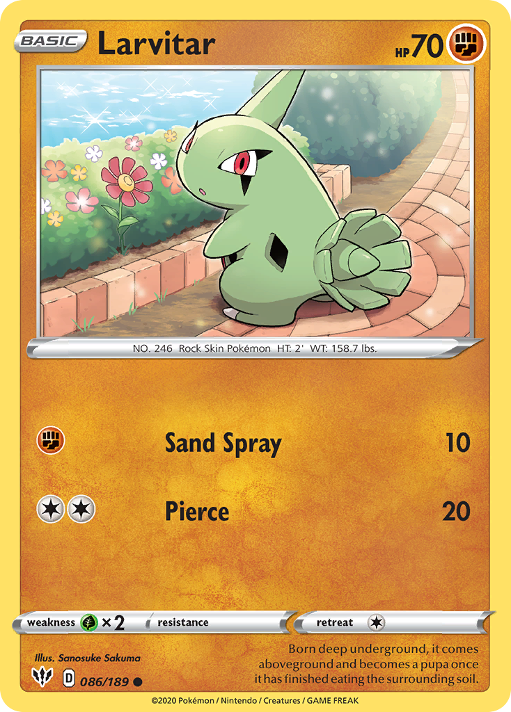 Larvitar (086/189) [Sword & Shield: Darkness Ablaze] | RetroPlay Games