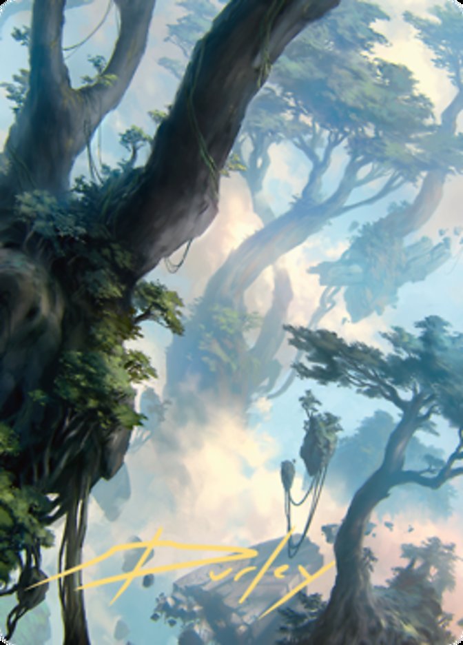 Forest 1 Art Card (Gold-Stamped Signature) [Zendikar Rising Art Series] | RetroPlay Games