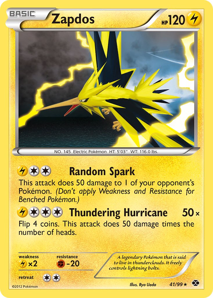 Zapdos (41/99) (Blister Exclusive) [Black & White: Next Destinies] | RetroPlay Games