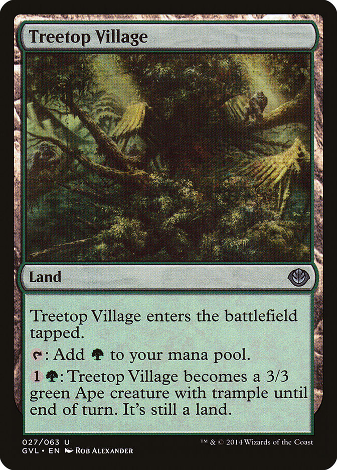 Treetop Village (Garruk vs. Liliana) [Duel Decks Anthology] | RetroPlay Games