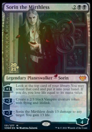 Sorin the Mirthless [Innistrad: Crimson Vow Prerelease Promos] | RetroPlay Games