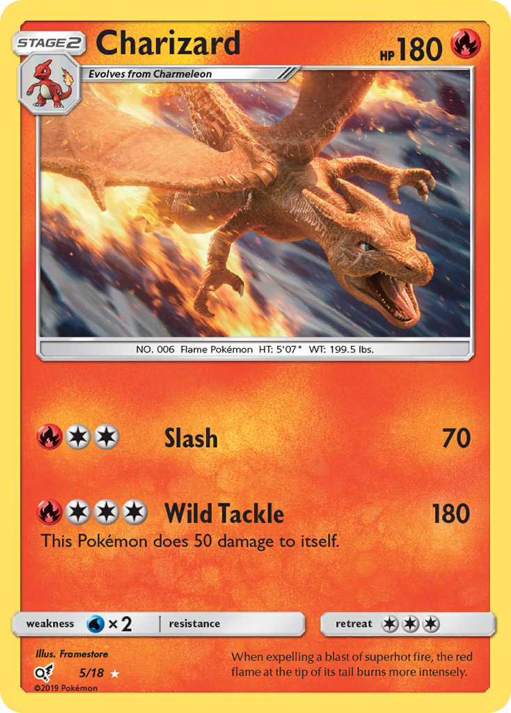 Charizard (5/18) [Sun & Moon: Detective Pikachu] | RetroPlay Games