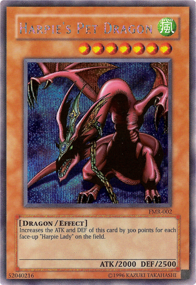 Harpie's Pet Dragon (Forbidden Memories) [FMR-002] Prismatic Secret Rare | RetroPlay Games