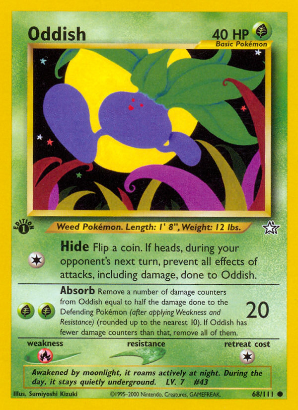 Oddish (68/111) [Neo Genesis 1st Edition] | RetroPlay Games