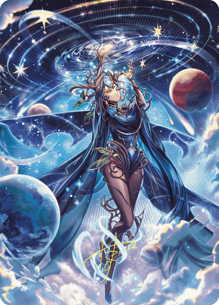 Omniscience Anime Art Card (Gold-Stamped Signature) [Wilds of Eldraine Art Series] | RetroPlay Games