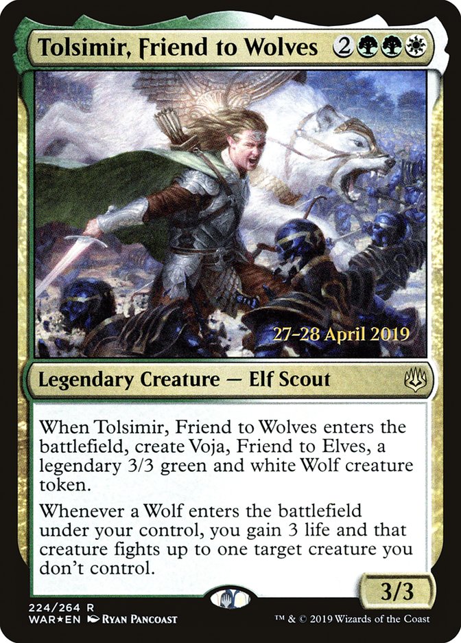 Tolsimir, Friend to Wolves  [War of the Spark Prerelease Promos] | RetroPlay Games