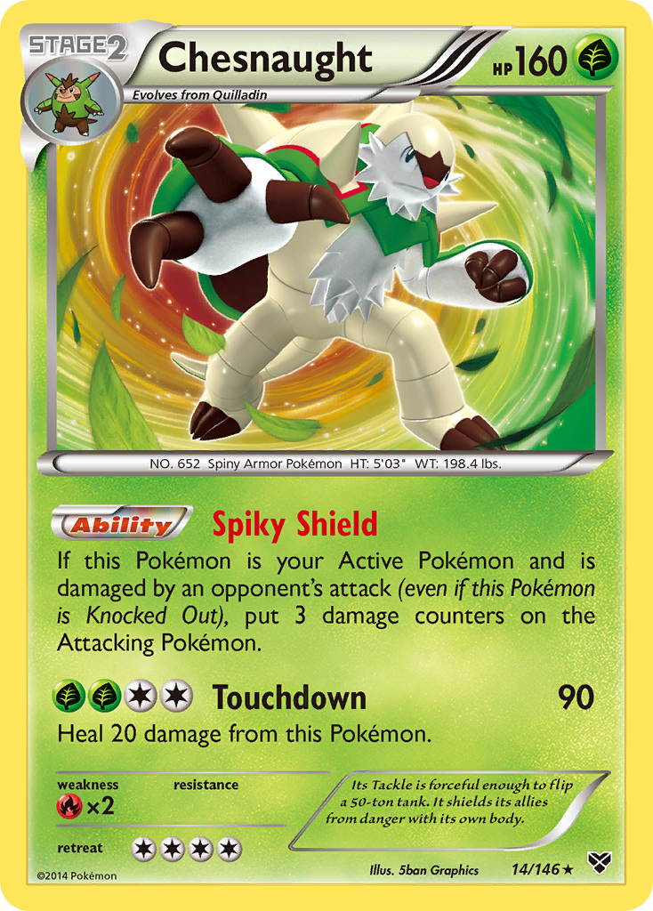 Chesnaught (14/146) [XY: Base Set] | RetroPlay Games