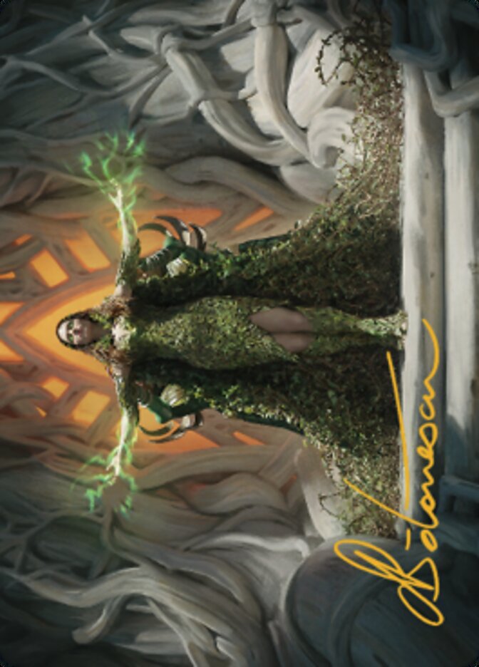 Titania, Voice of Gaea Art Card (Gold-Stamped Signature) [The Brothers' War Art Series] | RetroPlay Games