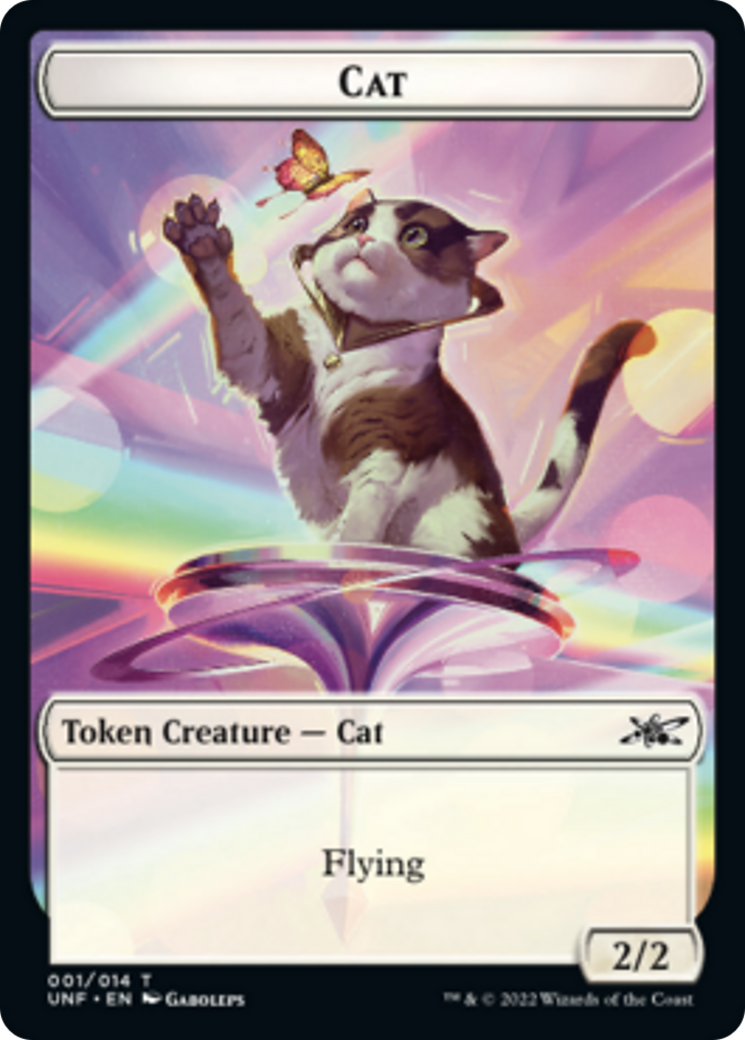 Cat // Treasure (12) Double-sided Token [Unfinity Tokens] | RetroPlay Games