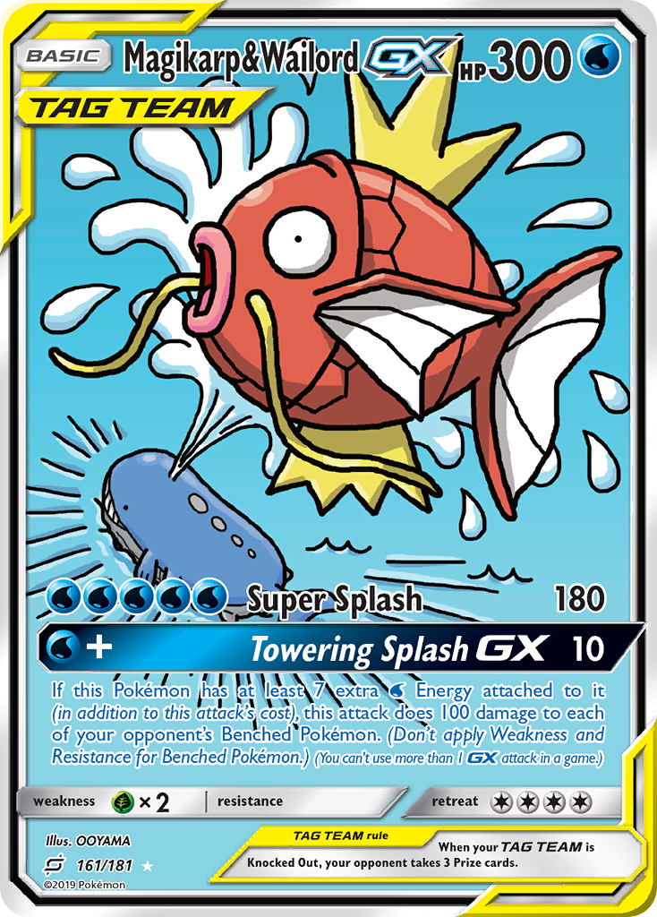 Magikarp & Wailord GX (161/181) [Sun & Moon: Team Up] | RetroPlay Games