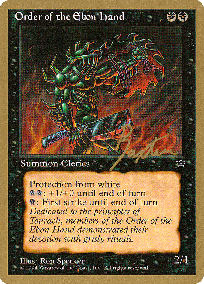 Order of the Ebon Hand (Spencer) (George Baxter) [Pro Tour Collector Set] | RetroPlay Games