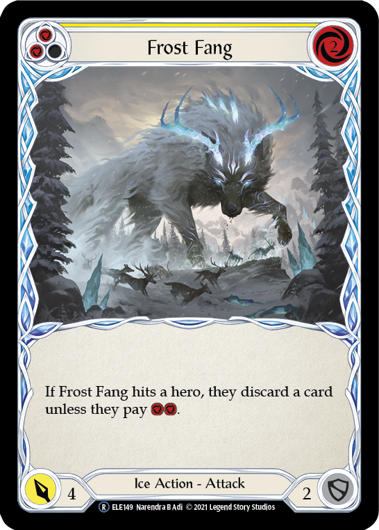 Frost Fang (Yellow) [U-ELE149] (Tales of Aria Unlimited)  Unlimited Rainbow Foil | RetroPlay Games