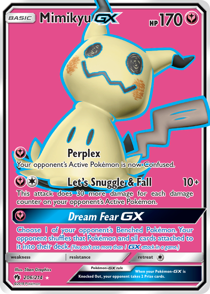 Mimikyu GX (206/214) [Sun & Moon: Lost Thunder] | RetroPlay Games