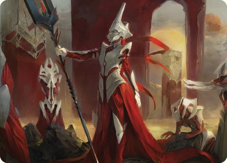 Porcelain Zealot Art Card [Phyrexia: All Will Be One Art Series] | RetroPlay Games