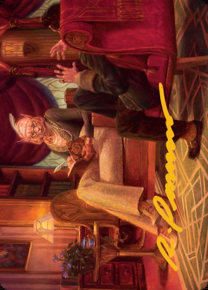Phabine, Boss's Confidant Art Card (Gold-Stamped Signature) [Streets of New Capenna Art Series] | RetroPlay Games