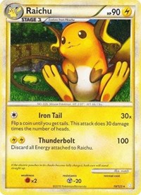 Raichu (10/123) (Cracked Ice Holo) [HeartGold & SoulSilver: Base Set] | RetroPlay Games