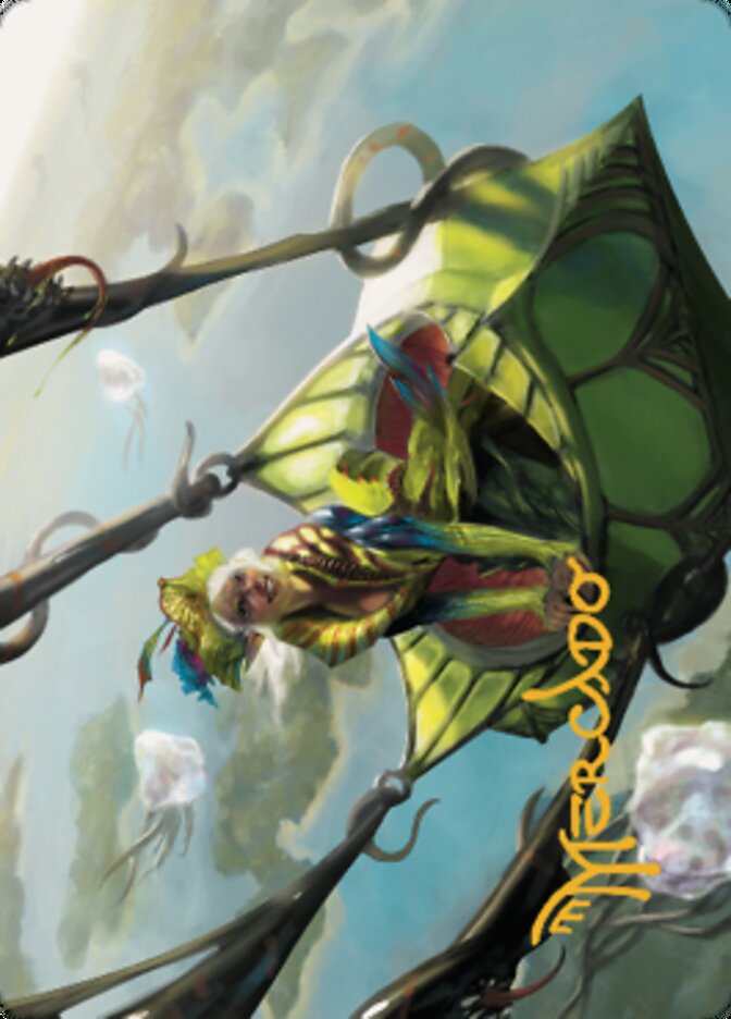Nael, Avizoa Aeronaut Art Card (Gold-Stamped Signature) [Dominaria United Art Series] | RetroPlay Games