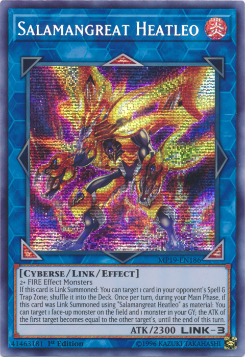 Salamangreat Heatleo [MP19-EN186] Prismatic Secret Rare | RetroPlay Games