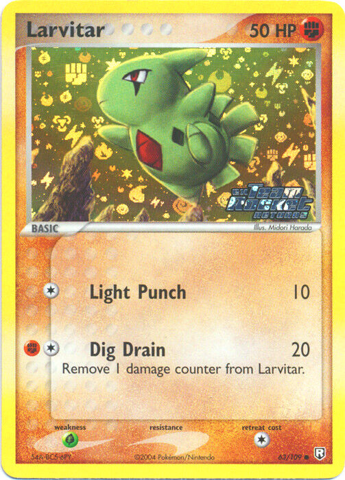 Larvitar (63/109) (Stamped) [EX: Team Rocket Returns] | RetroPlay Games