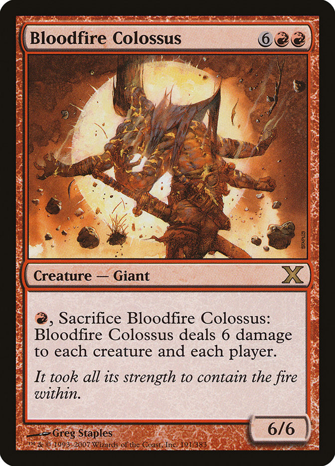 Bloodfire Colossus [Tenth Edition] | RetroPlay Games