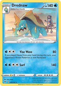 Drednaw (039/185) (Cracked Ice Holo) (Theme Deck Exclusive) [Sword & Shield: Vivid Voltage] | RetroPlay Games