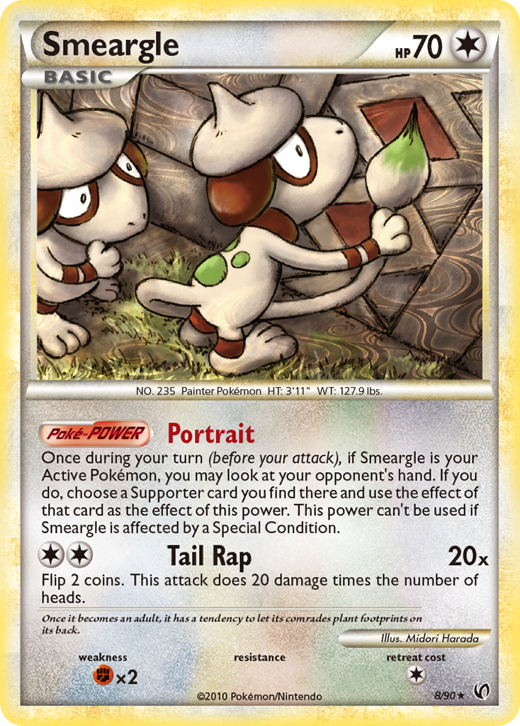 Smeargle (8/90) [HeartGold & SoulSilver: Undaunted] | RetroPlay Games