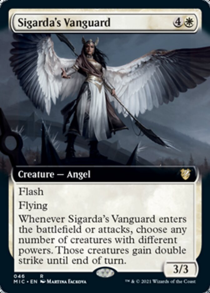 Sigarda's Vanguard (Extended) [Innistrad: Midnight Hunt Commander] | RetroPlay Games