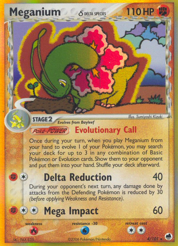 Meganium (4/101) (Delta Species) [EX: Dragon Frontiers] | RetroPlay Games