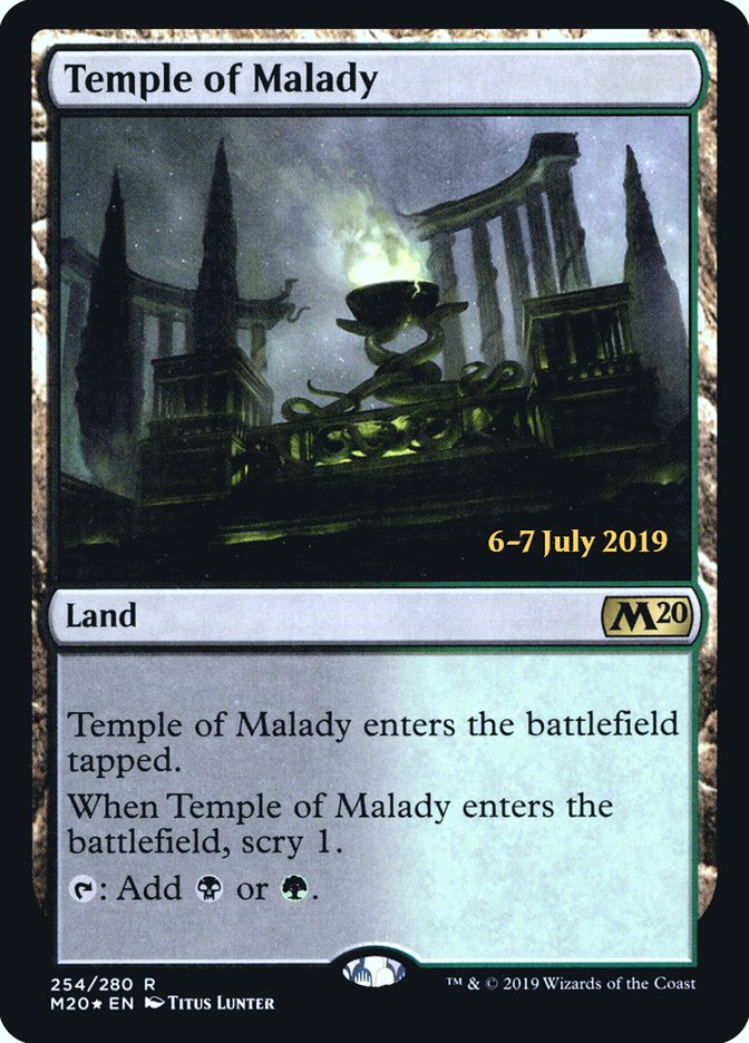 Temple of Malady  [Core Set 2020 Prerelease Promos] | RetroPlay Games