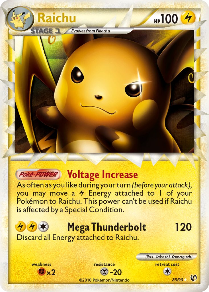 Raichu (83/90) [HeartGold & SoulSilver: Undaunted] | RetroPlay Games