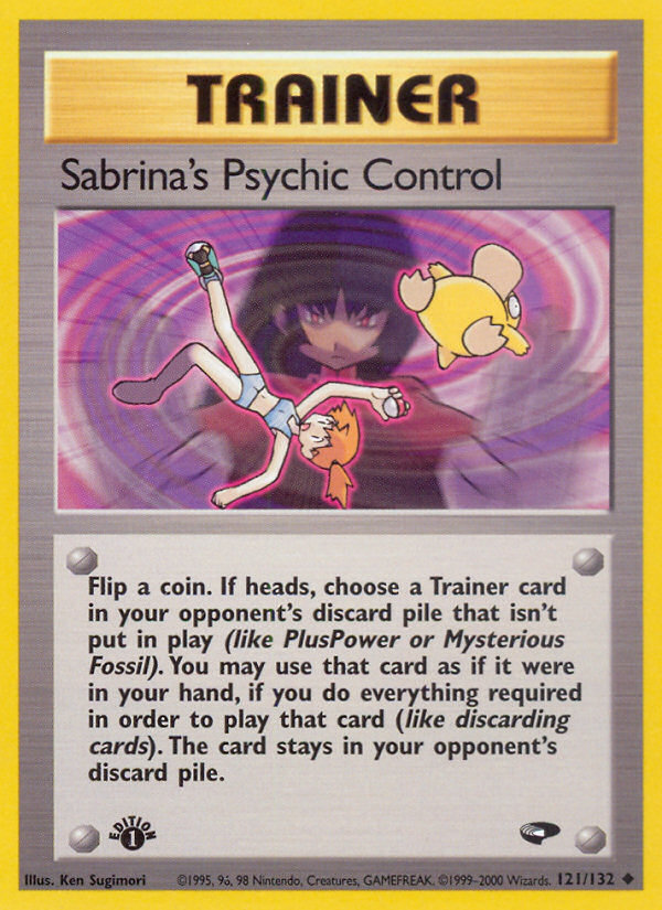 Sabrina's Psychic Control (121/132) [Gym Challenge 1st Edition] | RetroPlay Games