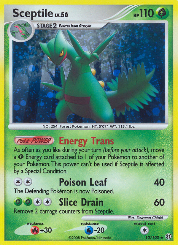 Sceptile (10/100) (Theme Deck Exclusive) [Diamond & Pearl: Stormfront] | RetroPlay Games