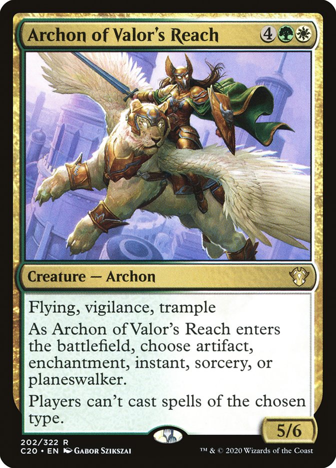 Archon of Valor's Reach [Commander 2020] | RetroPlay Games