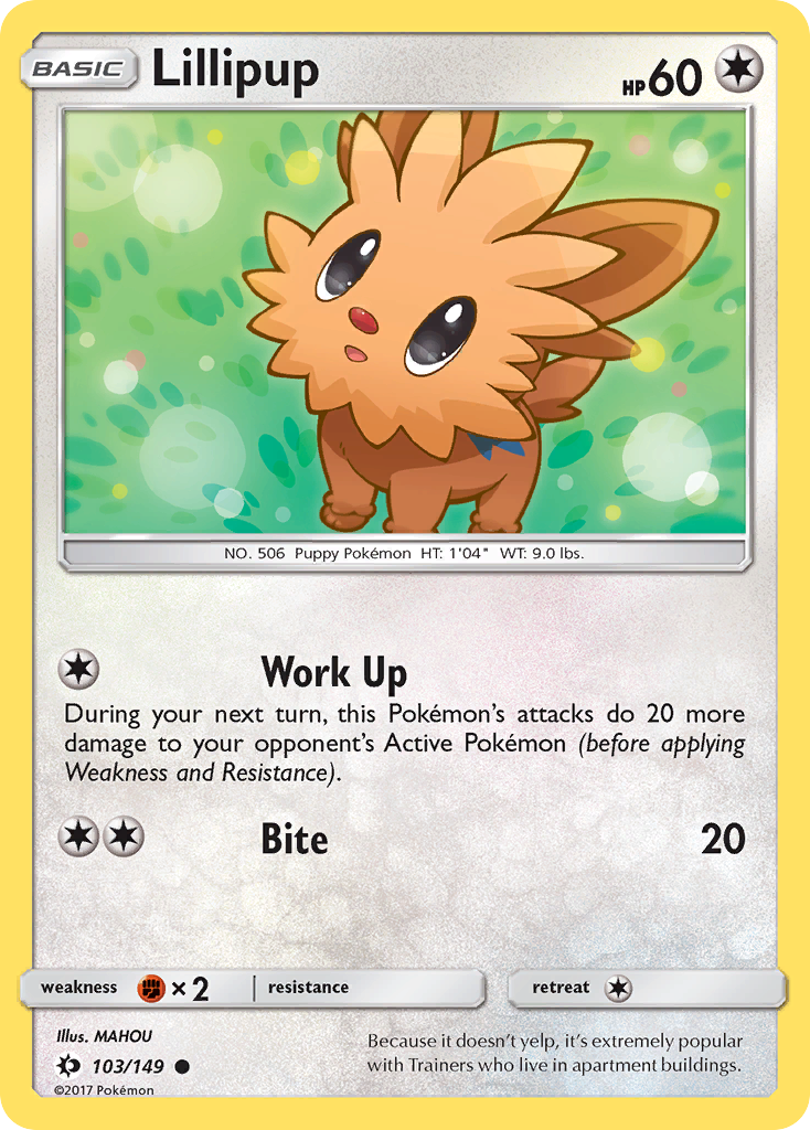 Lillipup (103/149) [Sun & Moon: Base Set] | RetroPlay Games