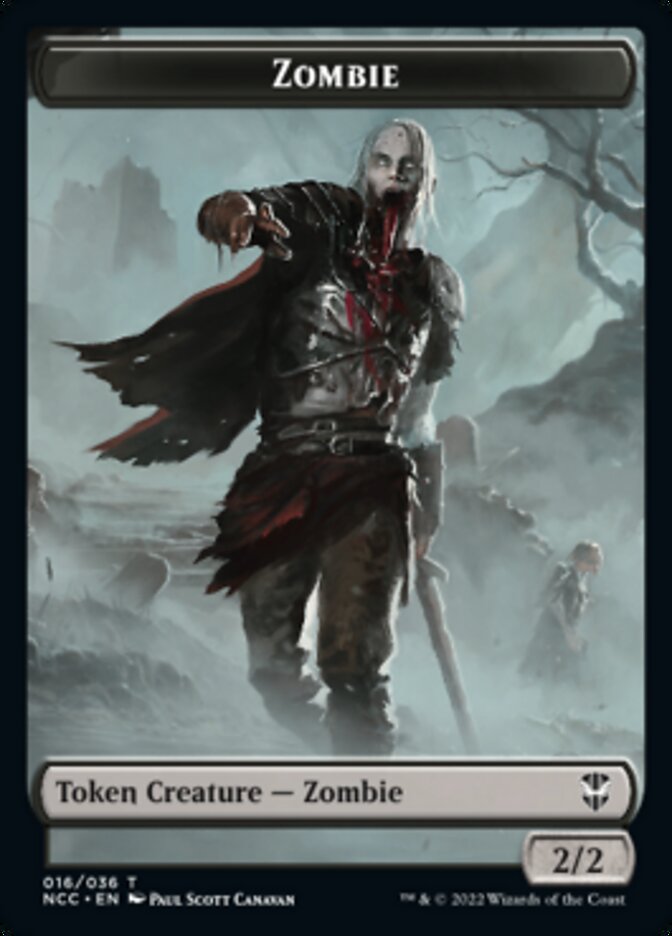 Zombie // Drake Double-sided Token [Streets of New Capenna Commander Tokens] | RetroPlay Games