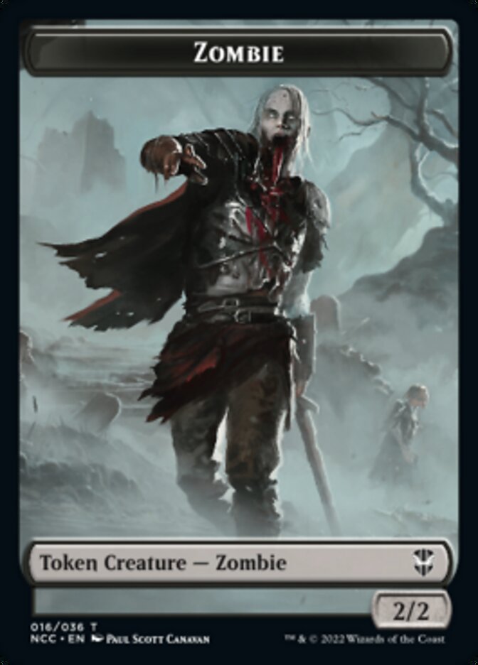 Zombie // Goat Double-sided Token [Streets of New Capenna Commander Tokens] | RetroPlay Games