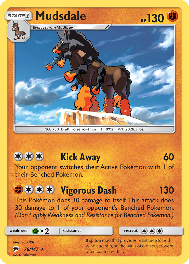 Mudsdale (78/147) [Sun & Moon: Burning Shadows] | RetroPlay Games