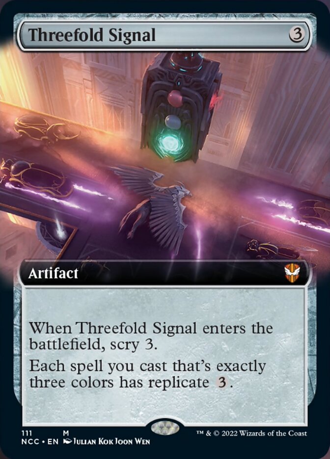 Threefold Signal (Extended Art) [Streets of New Capenna Commander] | RetroPlay Games