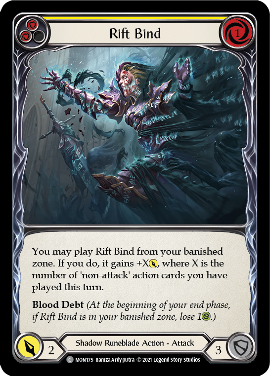 Rift Bind (Yellow) [MON175] (Monarch)  1st Edition Normal | RetroPlay Games