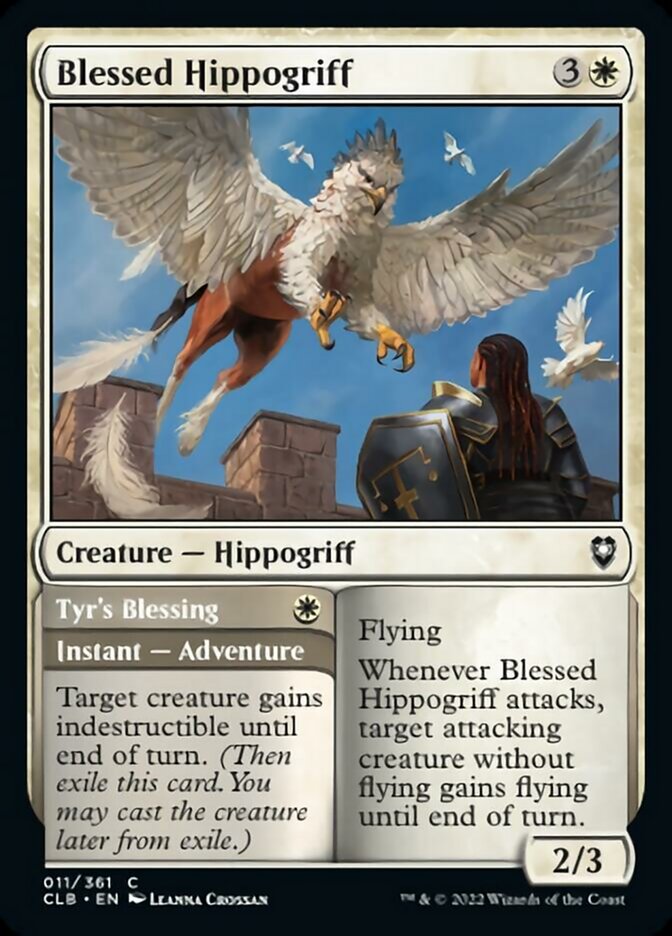 Blessed Hippogriff // Tyr's Blessing [Commander Legends: Battle for Baldur's Gate] | RetroPlay Games