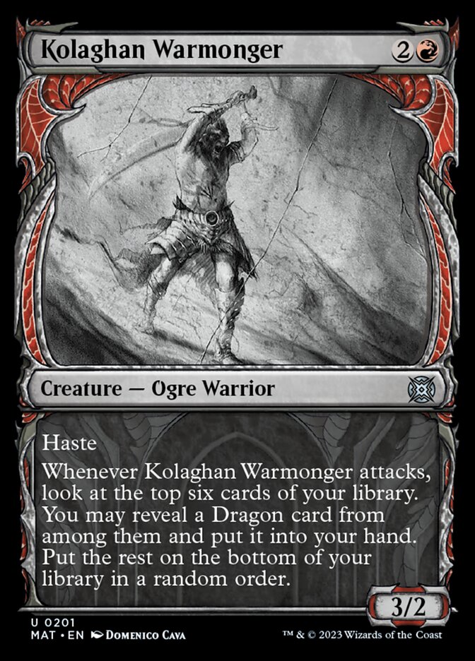 Kolaghan Warmonger (Showcase Halo Foil) [March of the Machine: The Aftermath] | RetroPlay Games