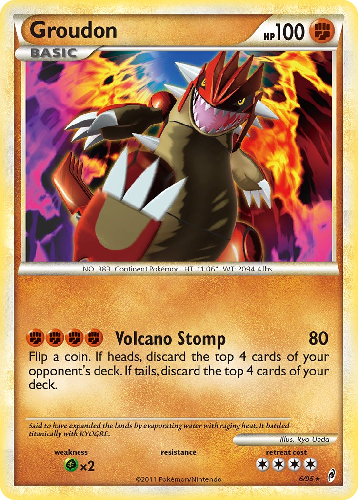 Groudon (6/95) (Theme Deck Exclusive) [HeartGold & SoulSilver: Call of Legends] | RetroPlay Games