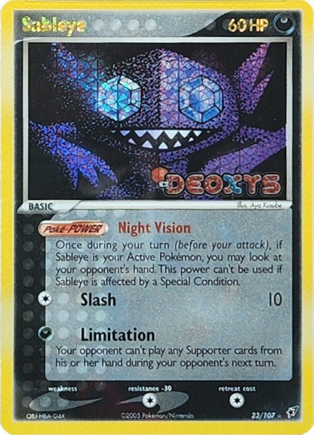 Sableye (23/107) (Stamped) [EX: Deoxys] | RetroPlay Games